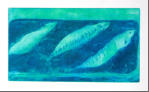 'Fish Still Life', drypoint/carborundum, 18x32 cm
