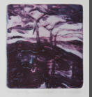 'Mayo Windmills 3', drypoint/carborundum print, 14x14 cm